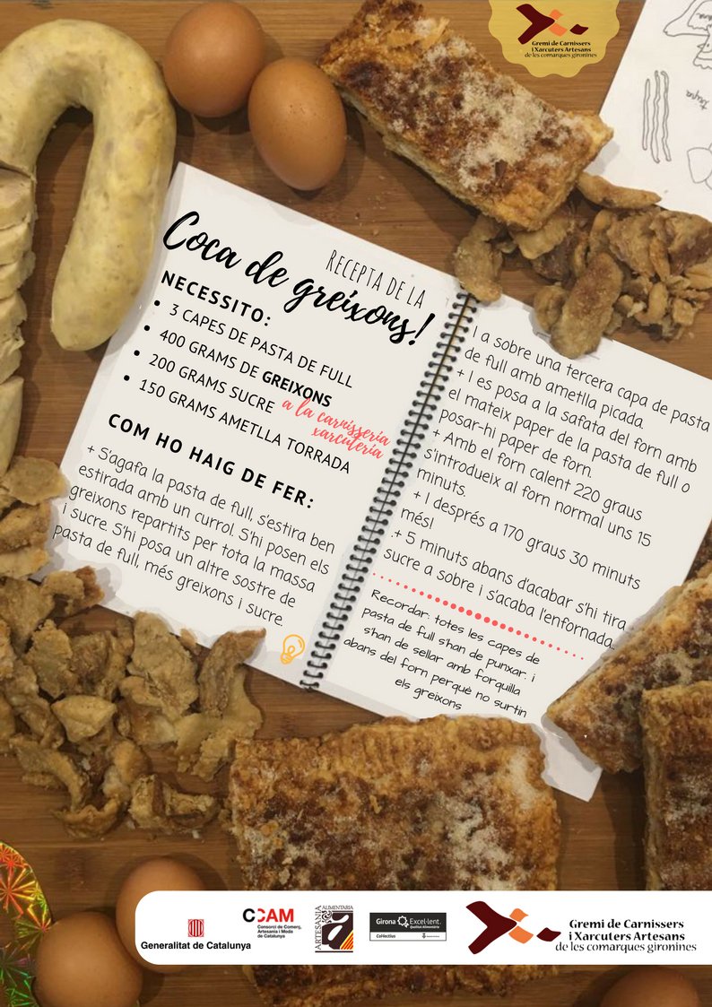 eltallgrup's tweet photo. Ja pots prepara la teva #Coca de #Greixons amb els nostres productes de El Tall!
#carnaval #chicarrones #festa https://t.co/ydfTMZ1b6F