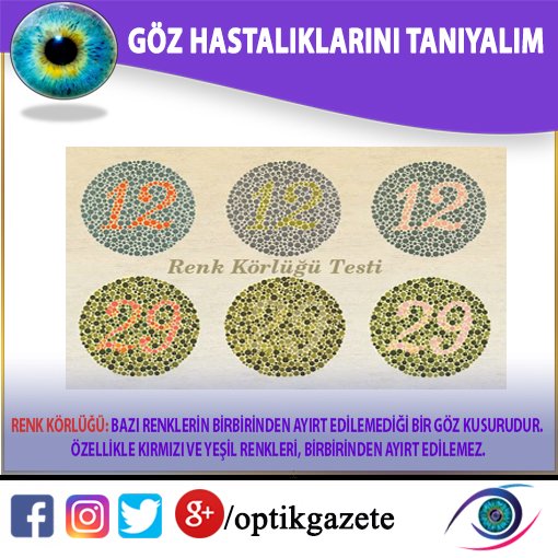 Optik Gazete Auf Twitter Goz Hastaliklarini Taniyalim Renk Korlugu Bazi Renklerin Birbirinden Ayirt Edilemedigi Bir Goz Kusurudur Ozellikle Kirmizi Ve Yesil Renkleri Birbirinden Ayirt Edilemez Goz Optik Gozsagligi Optikgazete Health Optik Gazete Auf Twitter Goz Hastaliklarini Taniyalim Renk Korlugu Bazi Renklerin Birbirinden Ayirt Edilemedigi Bir Goz Kusurudur Ozellikle Kirmizi Ve Yesil Renkleri Birbirinden Ayirt Edilemez Goz Optik Gozsagligi Optikgazete Health
