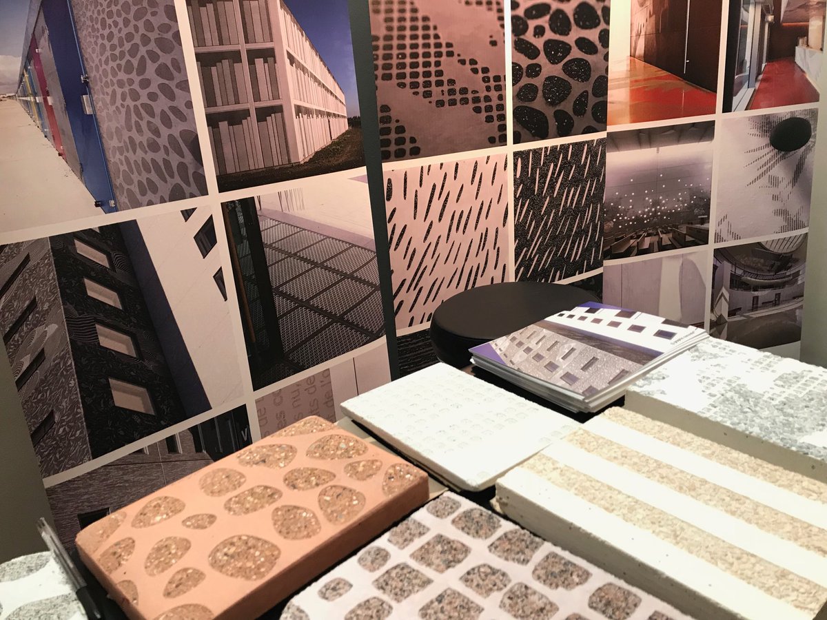 Graphic Concrete 💜 Surface Design Awards! Come and visit! #concrete #surfacedesignshow