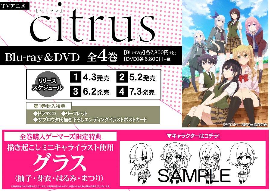 citrus シトラス DVD 全4巻 全巻セット 【公式通販】
