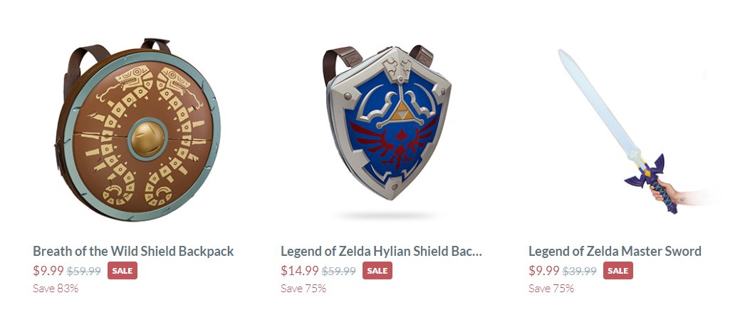 thinkgeek zelda backpack