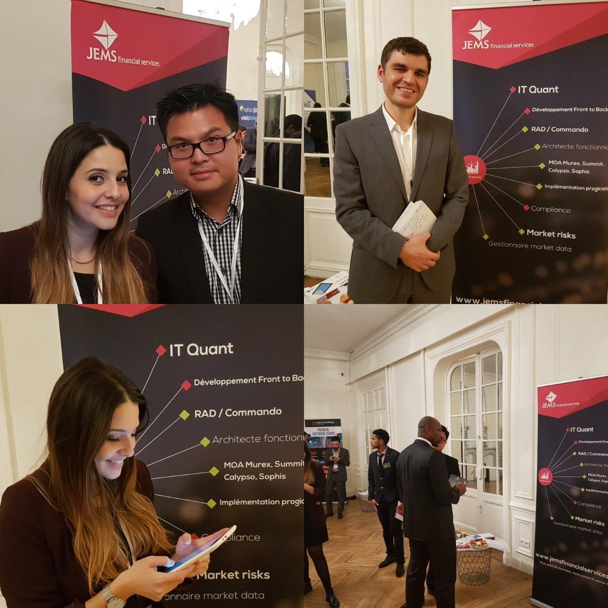 jemsgroup's tweet photo. Retour en images de la soirée recrutement organisée par @Dogfinance
[#WeAreHiring] Nous sommes à la recherche de nouveaux talents : #MOAFinanceMarché #ITQuant #MOACompliance #MOAAssetManagement, rejoignez l’aventure JEMS !
https://t.co/agppat80W2 https://t.co/IPhNnKyTRN