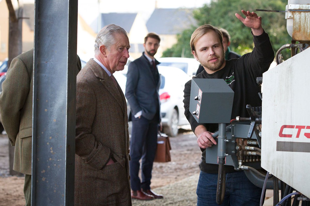 TimberprideLtd's tweet photo. During his visit last week HRH The Prince of Wales was given a tour of our onsite timber yard and saw mill #Tetbury #Oak https://t.co/uPhLOzpGYT