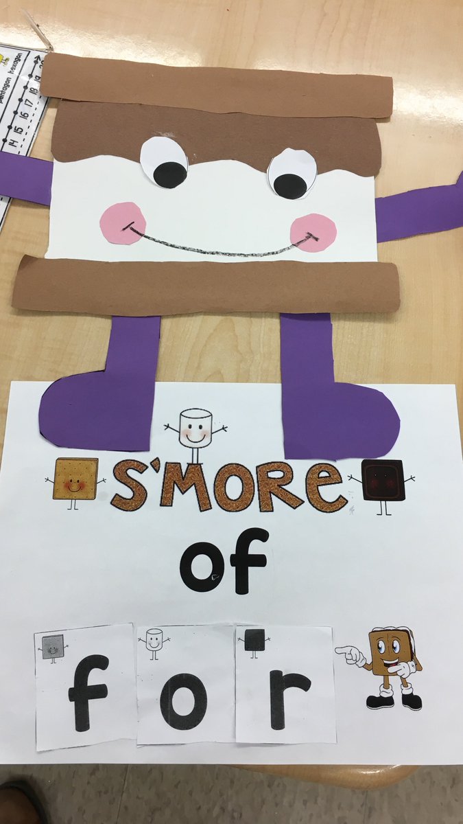 We are learning lots of new sight words in KK. Introducing our newest word...”the s’more of FOR!” #littlestlions @NHS_LES #NHSSD