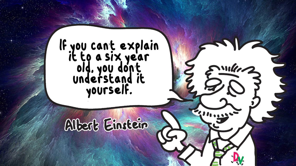 DoodleVideoUK's tweet photo. "If you can't explain it to a six year old, you don't understand it yourself" #WednesdayWisdom #elearning https://t.co/2w1x3KtGzl