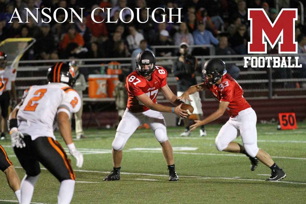 mheadfootball's tweet photo. Congratulations to Anson Clough who will play for Middlebury next fall! https://t.co/1C3PosHCu4