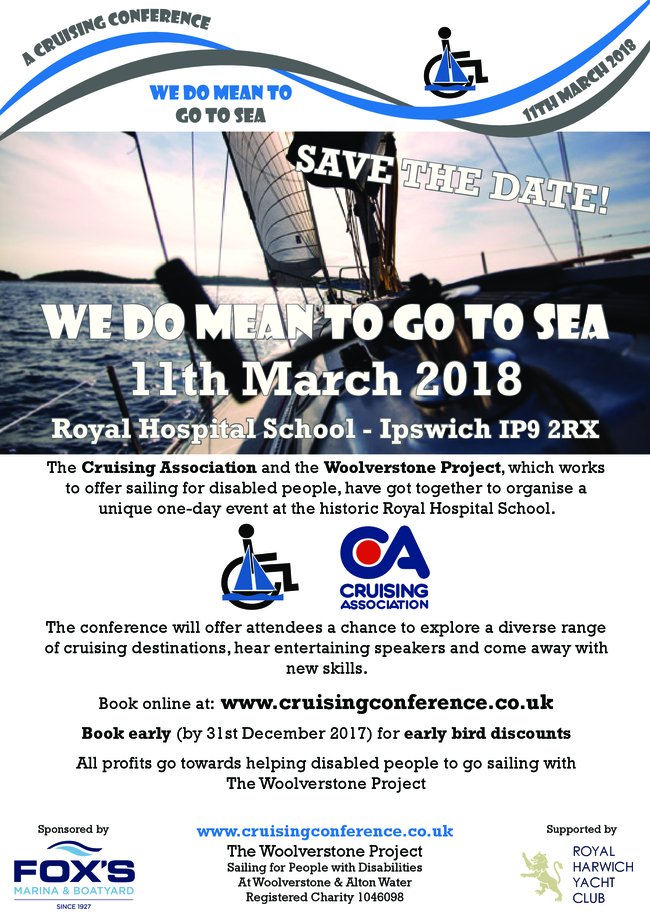 Woolverstone Project , Cruising Conference11th March 2018 conta.cc/2BdQBz9