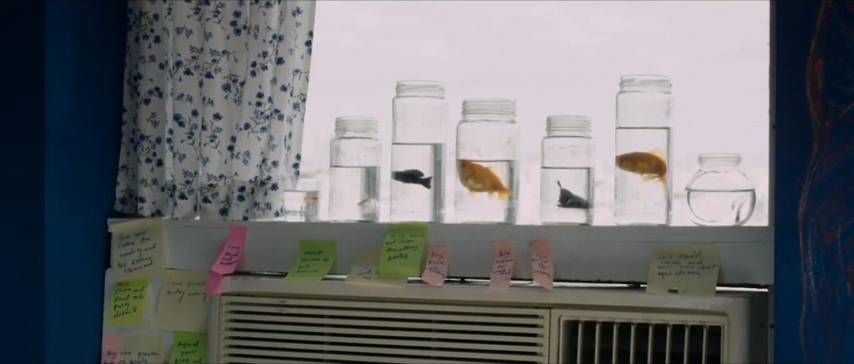 Two different aspects, it's hilarious when you superficially look at it, but it's one of the saddest point subtly mentioned. Arjun is on the verge of a mental breakdown, and he cannot stand anyone living happily, so he makes those happy group of fish go through Separation.