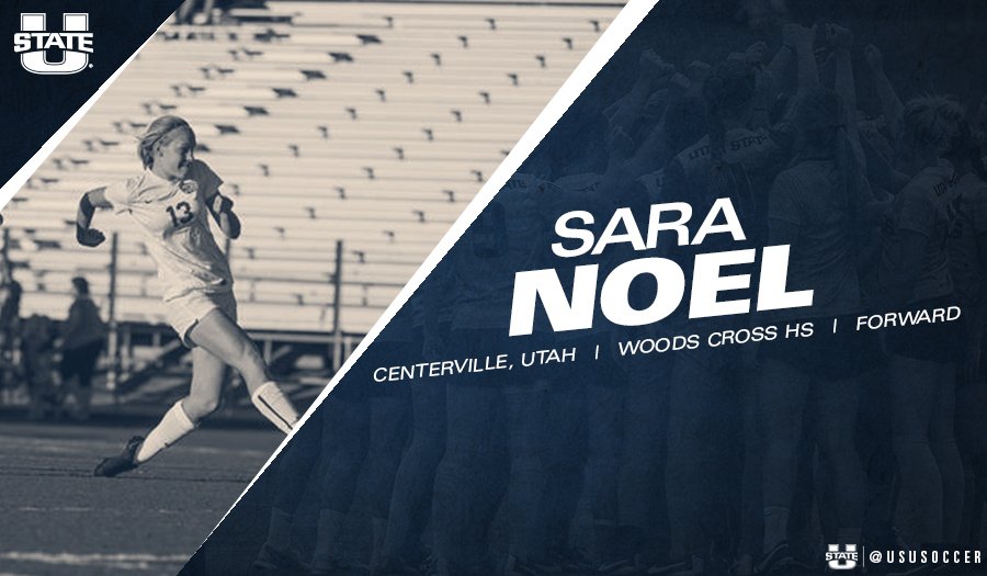 USUSoccer's tweet photo. Here we go! Give a big Utah State welcome to Sara Noel (@__sarrrr) Sara is a forward coming to us from Woods Cross HS. #AggiesAllTheWay https://t.co/Wrw7z6gag4