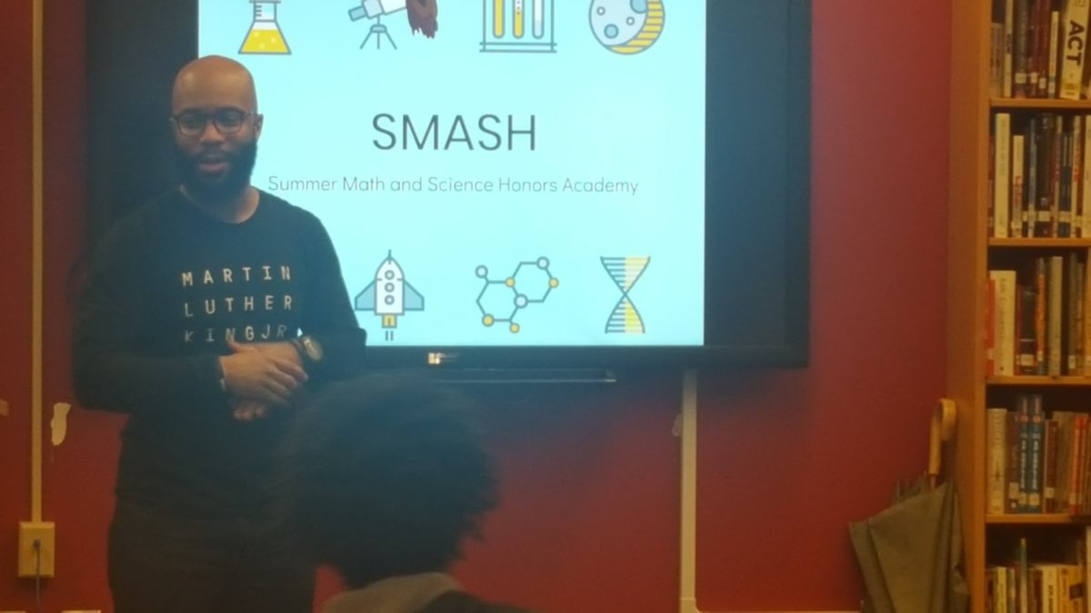 MJHSMediaCenter's tweet photo. Thank you @Morehouse for sending Dr. Garrett @WokeSci to reach out to our young men about the SMASH Summer STEM Program!
@APSMHJHSJaguars @HeckstallMJJ @APSITPatrice @ https://t.co/vh51AZETl3