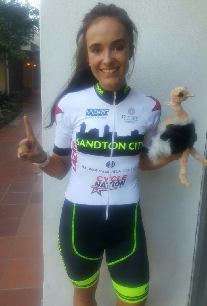 Cycle_Nation's tweet photo. Superb performance from our @SandtonCity Cycle Nation Team today. 3 gold medals. @chella_benson u23 Women, Marnus Potgieter Vet Men 30+ and Anthony Bennett Vet Men 55+ 👏👏 Thanks to our sponsors for making this happen @VibroBricks @DoolhofWines @CushWake https://t.co/Db1y4sdeUY
