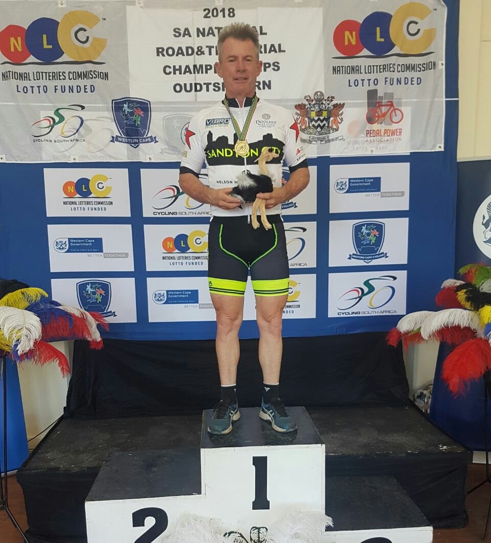 Cycle_Nation's tweet photo. Superb performance from our @SandtonCity Cycle Nation Team today. 3 gold medals. @chella_benson u23 Women, Marnus Potgieter Vet Men 30+ and Anthony Bennett Vet Men 55+ 👏👏 Thanks to our sponsors for making this happen @VibroBricks @DoolhofWines @CushWake https://t.co/Db1y4sdeUY