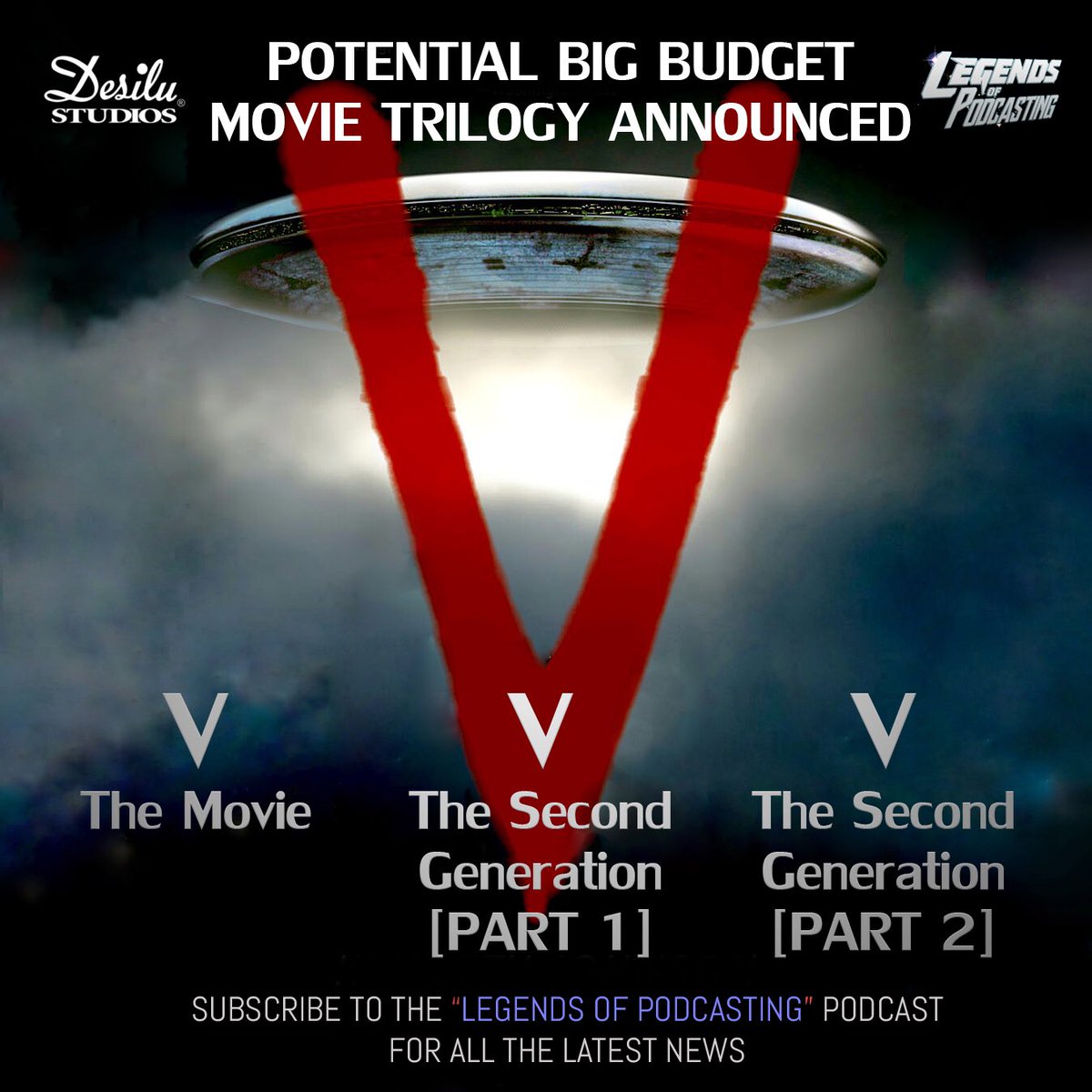 LegendsOfPod's tweet photo. @desilu_studios is working on a big budget movie adaptation of Kenneth Johnson’s awesome V books! This is REALLY exciting news! https://t.co/LGrvIsTTYS