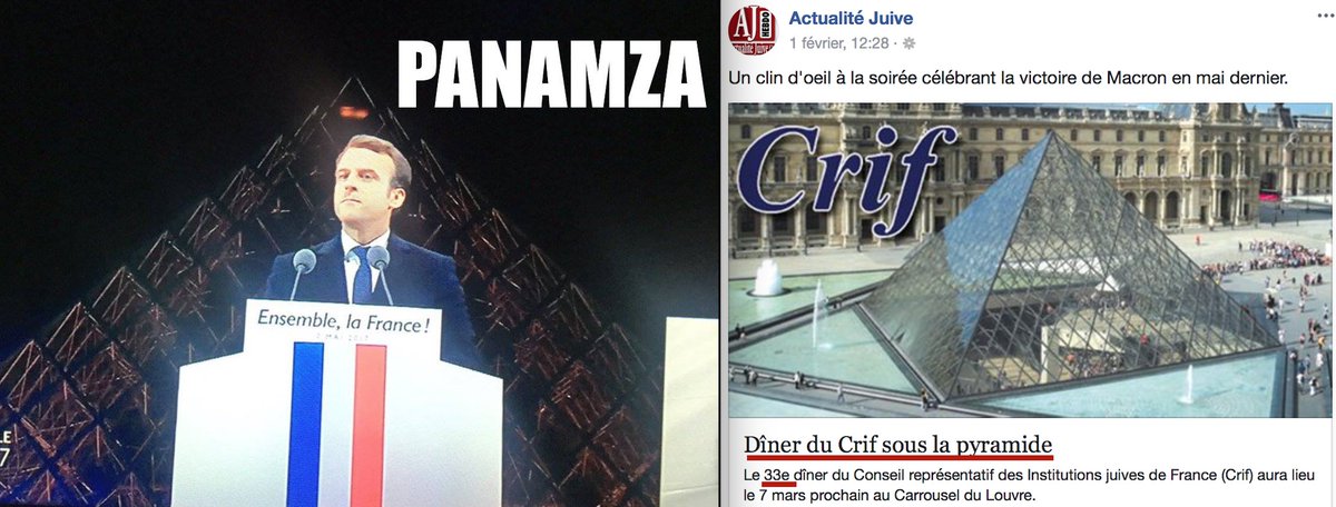 Un complot à ciel ouvert : le 33ème dîner du Crif se tiendra avec Macron sous la pyramide du Louvre