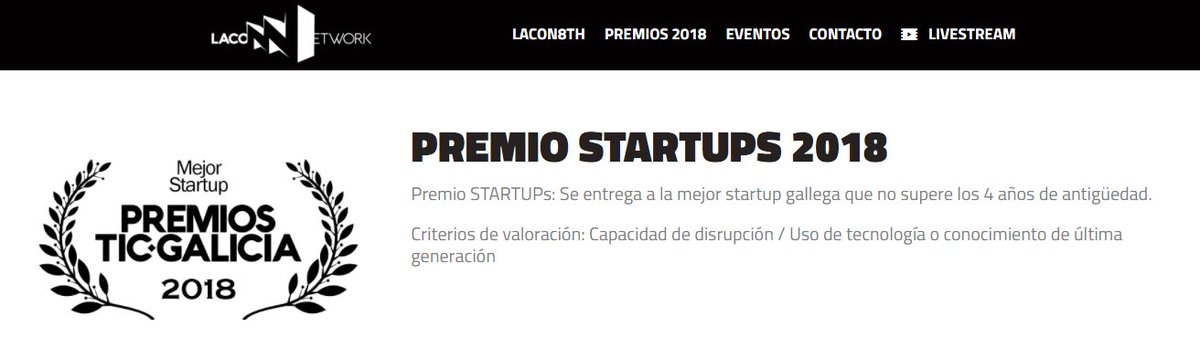 .<a href="/Boardfy/">Boardfy</a>, de#BStartup10, nombrada mejor #startup 2018 de #Galicia, por #Laconawards2018 <a href="/laconnetwork/">LaconNetwork</a>. ¡Emhorabuena!