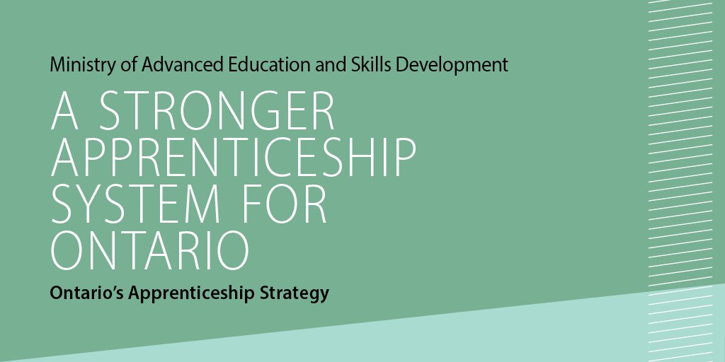 Ontario improving #apprenticeship system to prepare skilled workforce for in-demand jobs. Watch a webcast of the announcement here: bit.ly/2FWn1gv