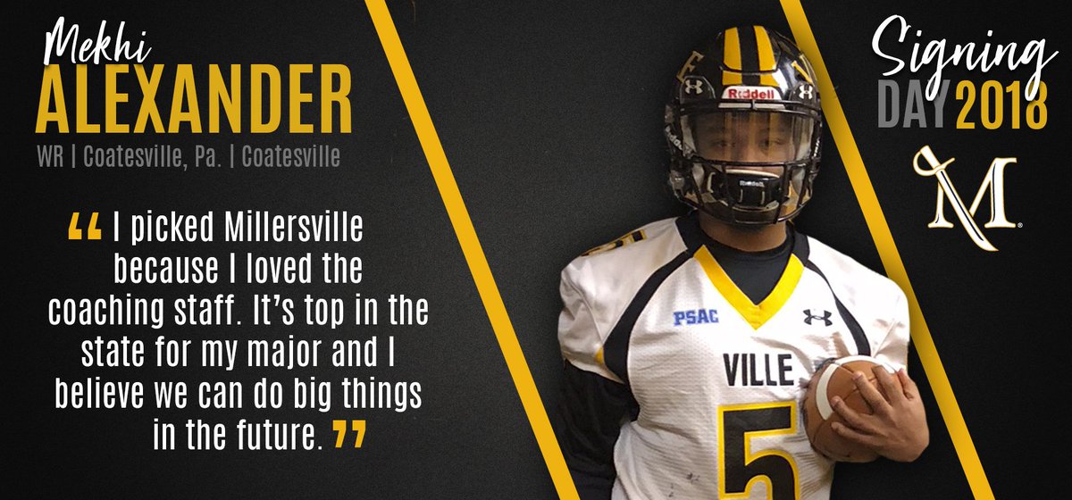 VilleMarauders's tweet photo. Meet our newest Marauder, Mekhi Alexander. WR from Coatesville, Pa. #NDS18
https://t.co/27sukzAJGi https://t.co/h7EHlvv57o