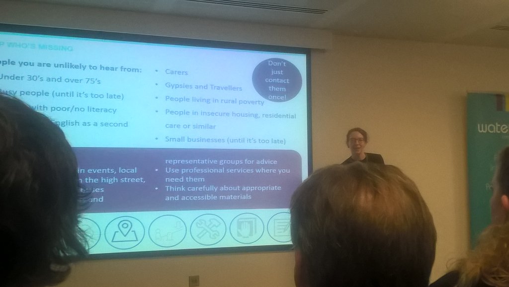 DbyDteam's tweet photo. @DialogueByLucy talking about 6 steps to NSIP Consultation Success at #NSIPs18  Step 3 What’s up for grabs? https://t.co/g4YN49q6mf