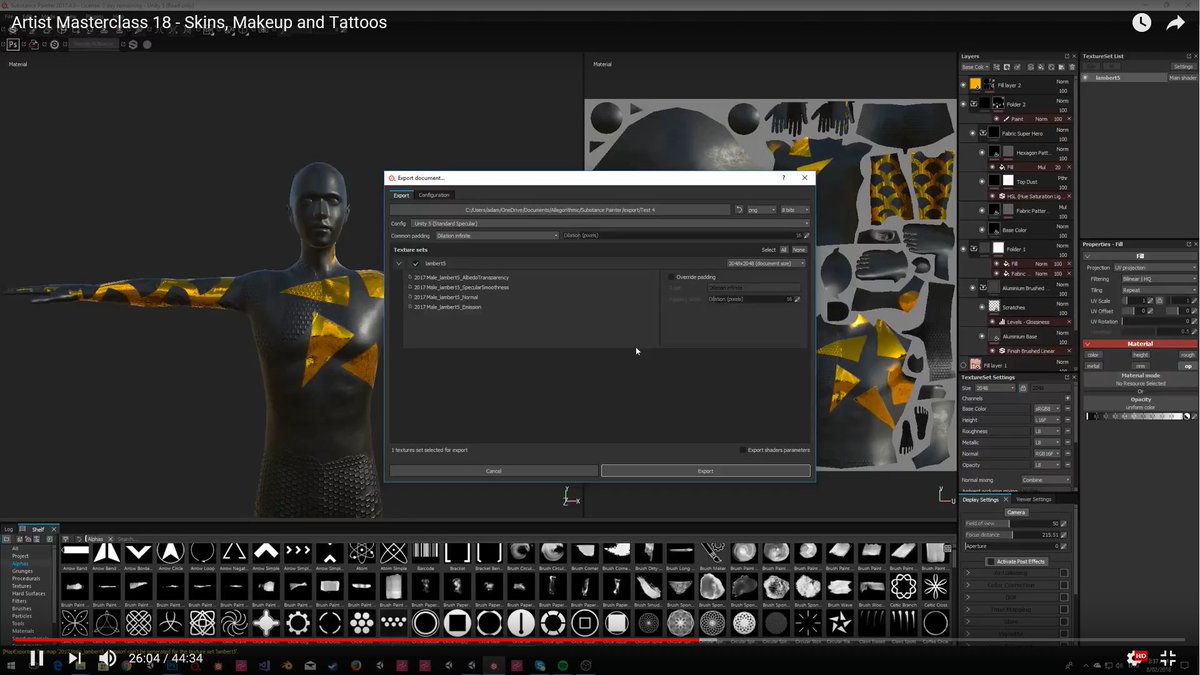 sinespacesean's tweet photo. @sinewavespace #artistmasterclass. 18th in the series. Catch the basics of making custom skins, makeup and tattoo. https://t.co/QpI2VvOisW #madewithunity https://t.co/S4bYpeeWKq