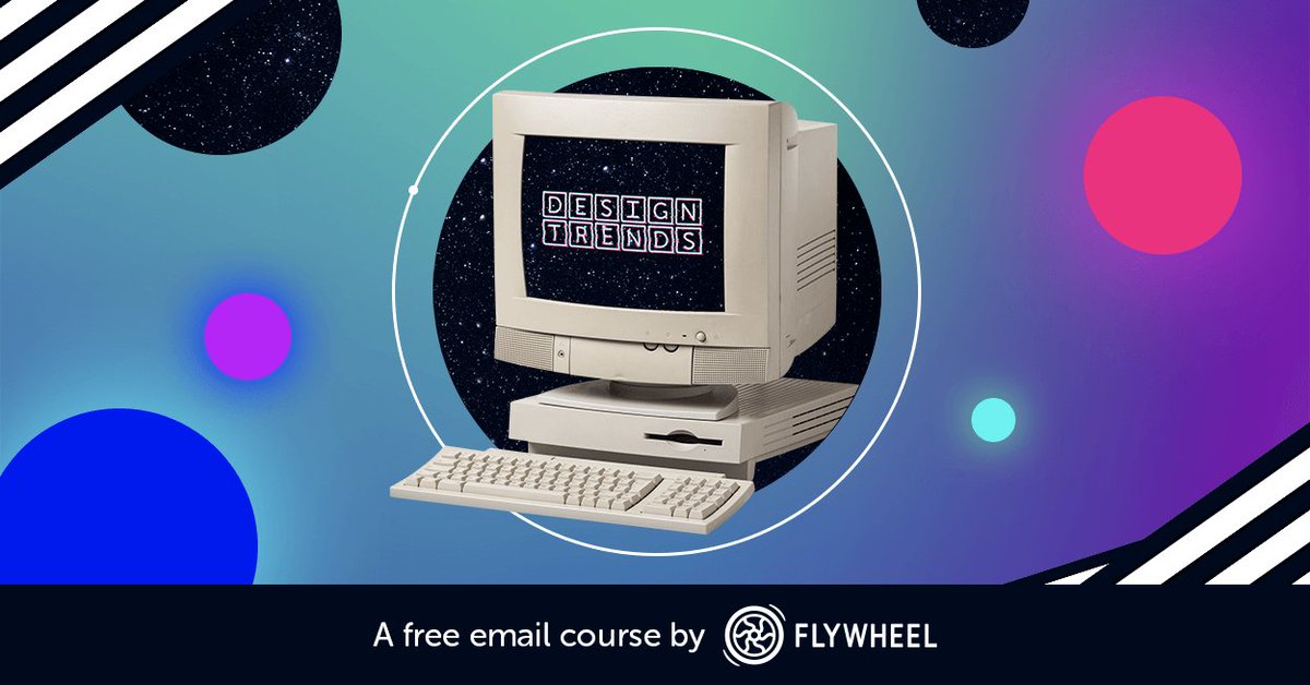 HeyFlywheel's tweet photo. Come explore the latest and greatest trends in web design with our free email course: Design Trends! It's packed with exclusive Photoshop files, tutorials, and lots of inspiration! https://t.co/Q0vFlOmVsF 🚀
#DesignTrends18 https://t.co/pWOxuoKdR2