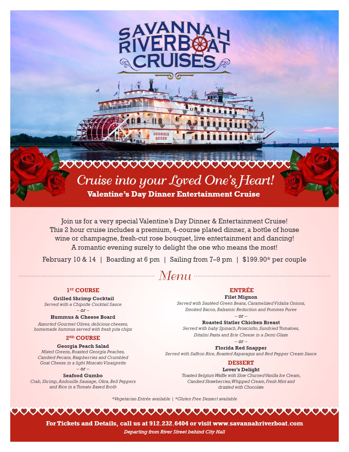 Savannah Riverboat Cruise Into Your Loved One S Heart This Valentinesday Make Their Evening Extra Special And Romantic On Board Our Valentinesdaydinner Cruise Call 912 232 6404 Or Visit T Co Pgafjfqpjv T Co Kqduptkxbx Savannah Riverboat Cruise Into Your Loved One S Heart This Valentinesday Make Their Evening Extra Special And Romantic On Board Our Valentinesdaydinner Cruise Call 912 232 6404 Or Visit T Co Pgafjfqpjv T Co Kqduptkxbx