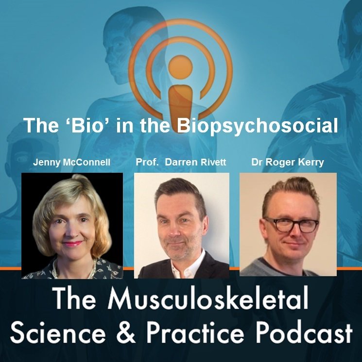 MSKPhysioJnl's tweet photo. Does the bio still deserve a place in the biopsychosocial approach? The new MSKSP podcast is out now! https://t.co/5920Ly7nCw Please retweet #biopsychosocial #physiotherapy @RogerKerry1 @AnnMooreEmProf @gwenjull https://t.co/viw3R6mHP8