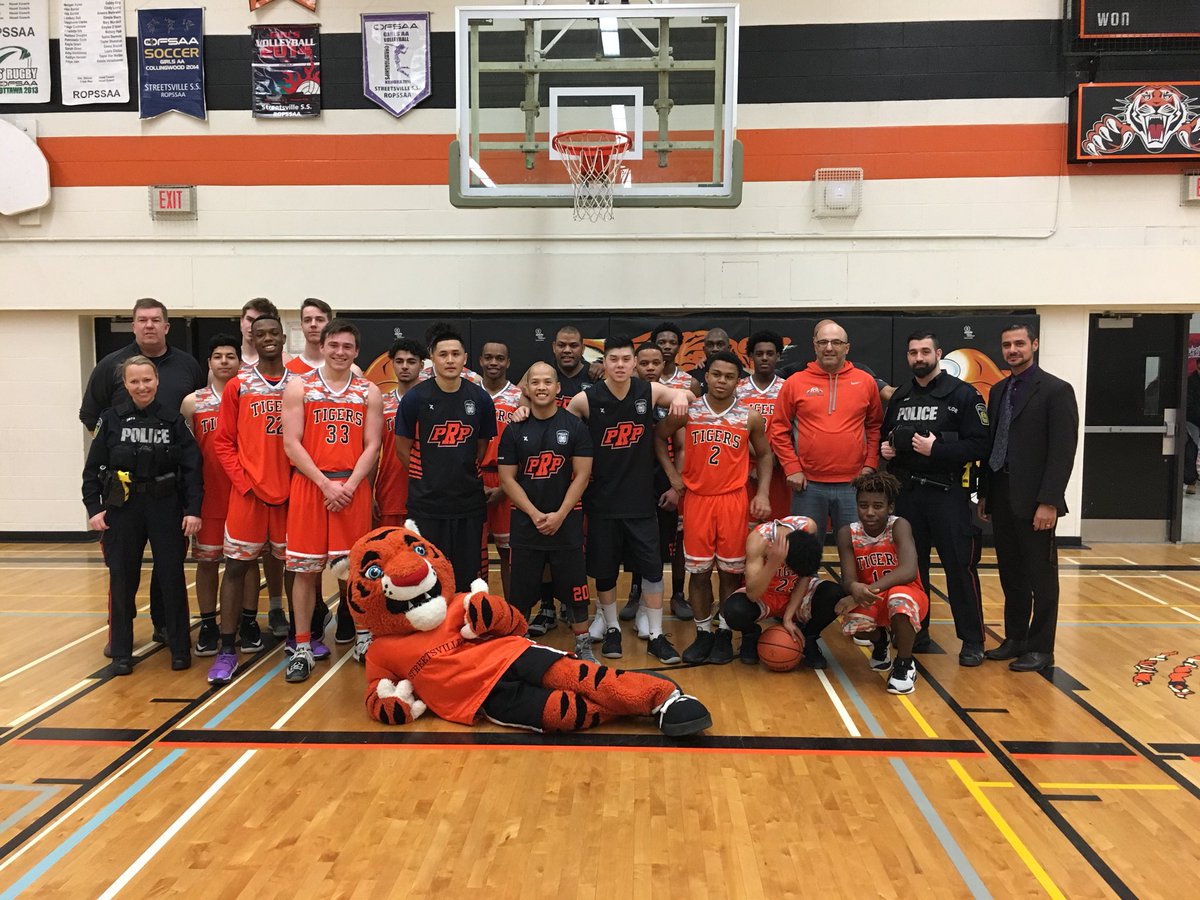 Annual Peel Police Charity game. The boys in blue beat the <a href="/StreetsvilleSS/">Streetsville S.S.</a> Tigers in a close game. Thank to all the students and staff who supported the cause. <a href="/PeelPoliceMedia/">No Longer Used</a> <a href="/PeelSchools/">Peel District School Board</a>