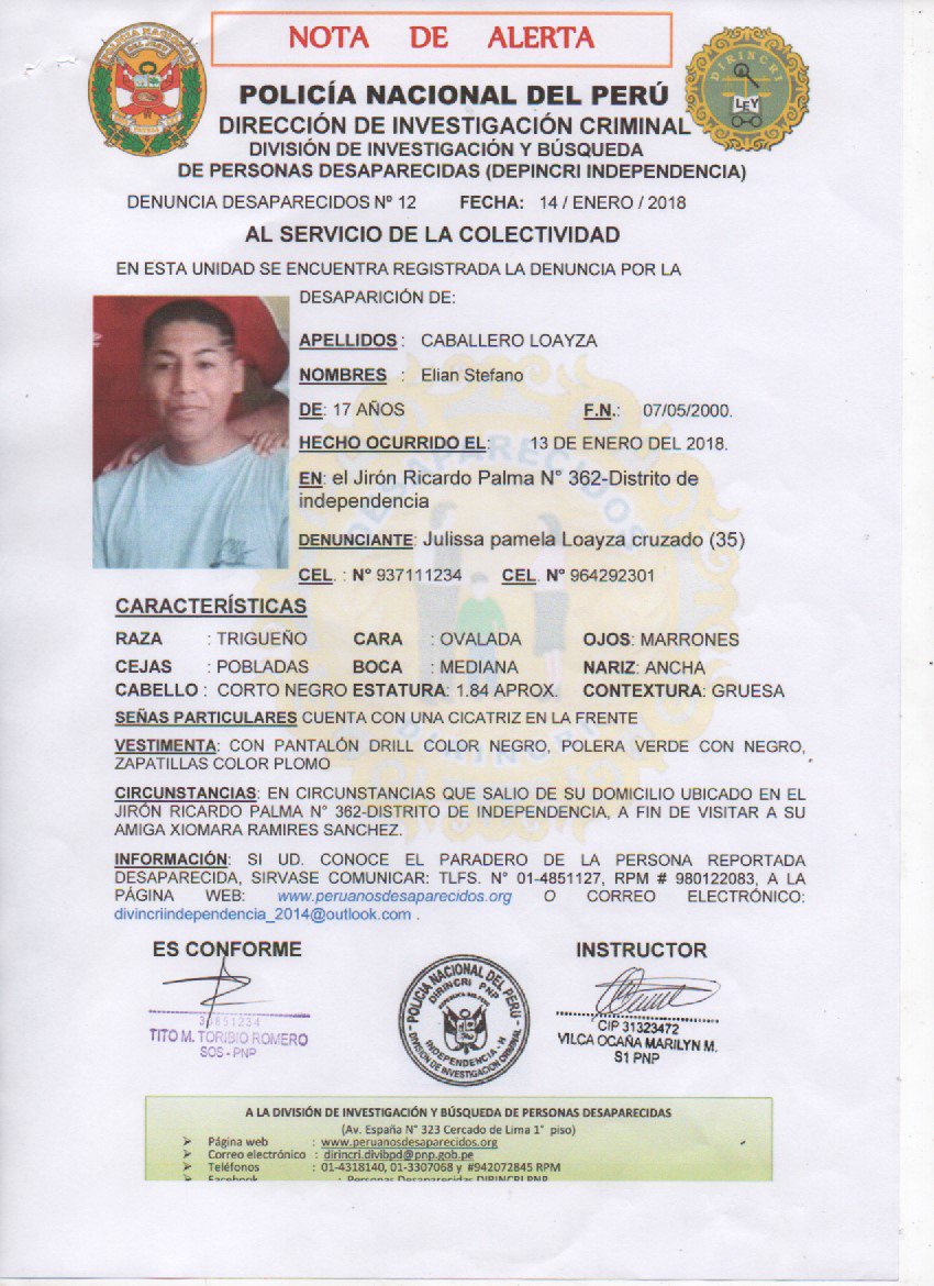 MininterPeru's tweet photo. #URGENTE Estos menores de edad se encuentran desaparecidos. Difundamos estas notas de alerta para ayudar a encontrarlos. Si los has visto,  llama al 4318140 o al 942072845. Ellos merecen estar con sus seres queridos. #TeEstamosBuscando https://t.co/69wAj8UICK