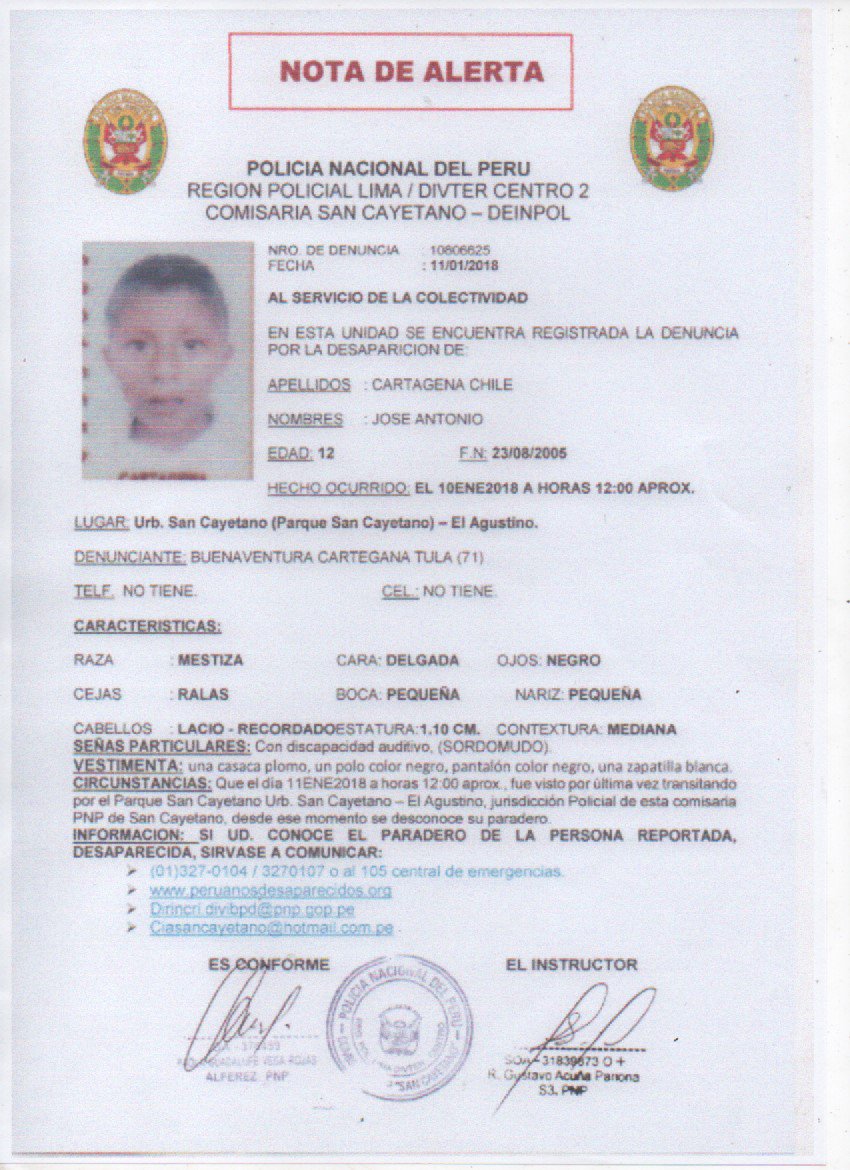 MininterPeru's tweet photo. #URGENTE Estos menores de edad se encuentran desaparecidos. Difundamos estas notas de alerta para ayudar a encontrarlos. Si los has visto,  llama al 4318140 o al 942072845. Ellos merecen estar con sus seres queridos. #TeEstamosBuscando https://t.co/69wAj8UICK
