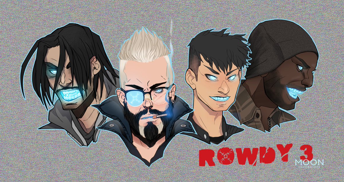 ArtMamoon's tweet photo. The rowdy 3 gang!
#rowdy3 #therowdy3 #therowdythree #DirkGentlysHolisticDetectiveAgency #energyvampire #projectincubus #Vogel #Martin #Cross #Gripps #art #digitalart #moonillustrations https://t.co/y9qRla0wqy