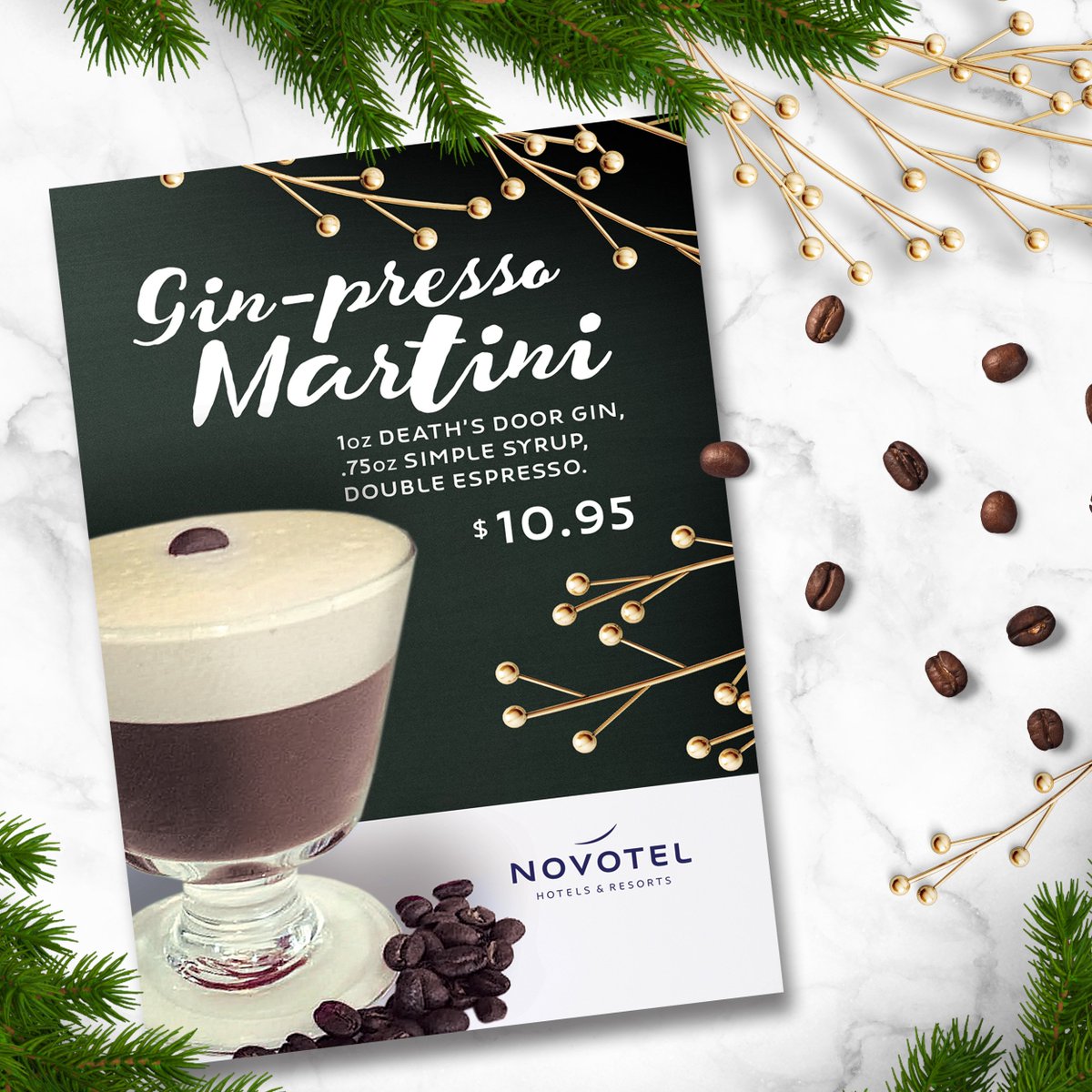 Introducing our latest drink, Gin-presso Martini! A deliciously fluffed Espresso Martini, triple shaken and served fully aerated. Enjoy a Gin-presso Martini today at our Trio Restaurant!
