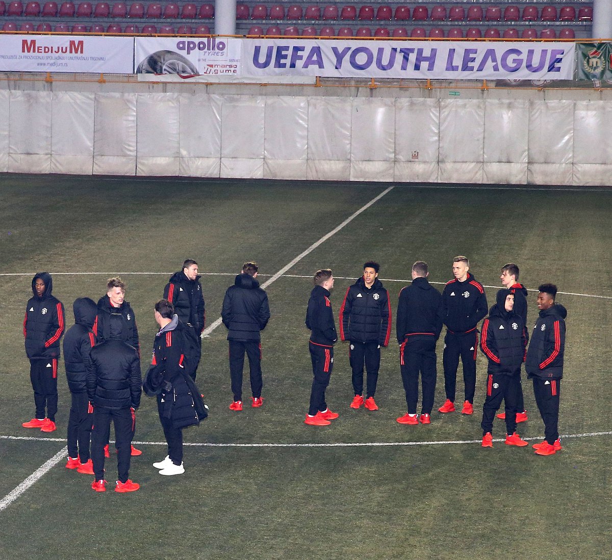 U19s: #MUFC v Brodarac (A) - Fojticek; Tanner, Warren, R. Williams (c), O'Connor; Garner, Hamilton; Burkart, Gomes, Boonen; Bohui.

Subs: Thompson, Dunne, Kenyon, Laird, B. Williams, Levitt, Mellor.