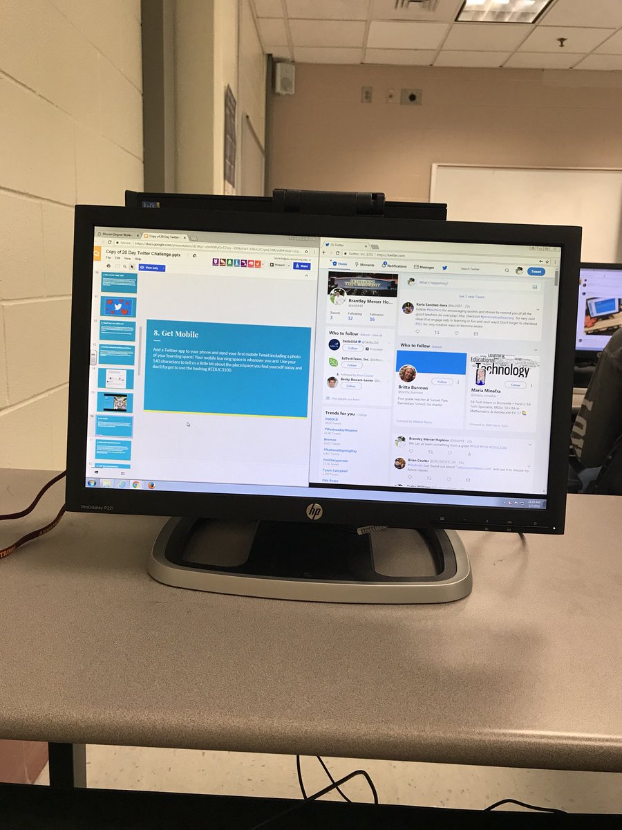 bh8449's tweet photo. Learning about educational Twitter today! #EDUC3100 https://t.co/aLOxdHraFU