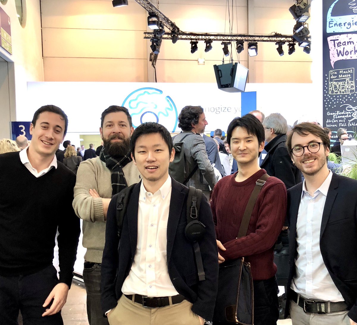 The Conjoule crew out today at #eWorld2018 Thanks to everyone who showed us nice people can come up with some really smart, challenging thinking. Looks like nice guys can come out on top. #energy #tech #startup