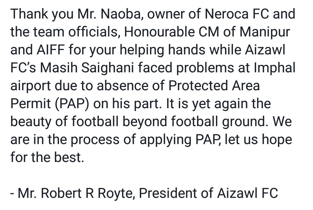 AizawlFC's tweet image. #Hopingforthebest
#aizawlfc #thepeoplesclub