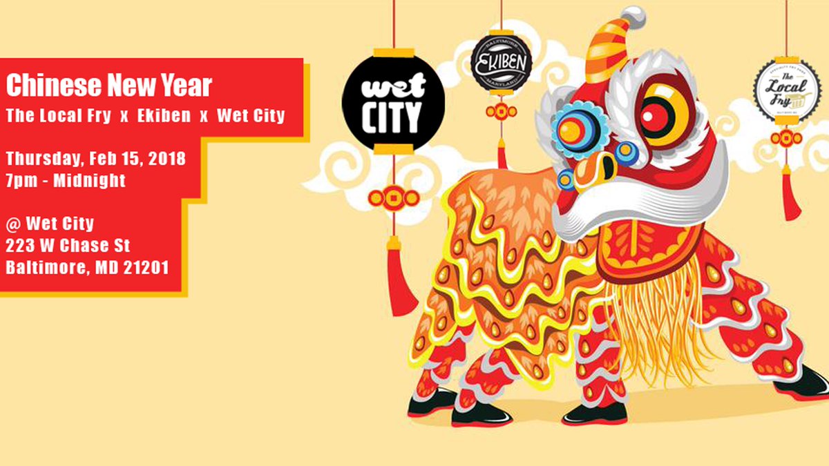 thelocalfry's tweet photo. See ya'll next Thursday 2/15 @Wet_City in Mount Vernon for our Chinese New Year Pop-Up collab with @EkibenBaltimore 7pm-Midnight! https://t.co/T0JrjGBg2E