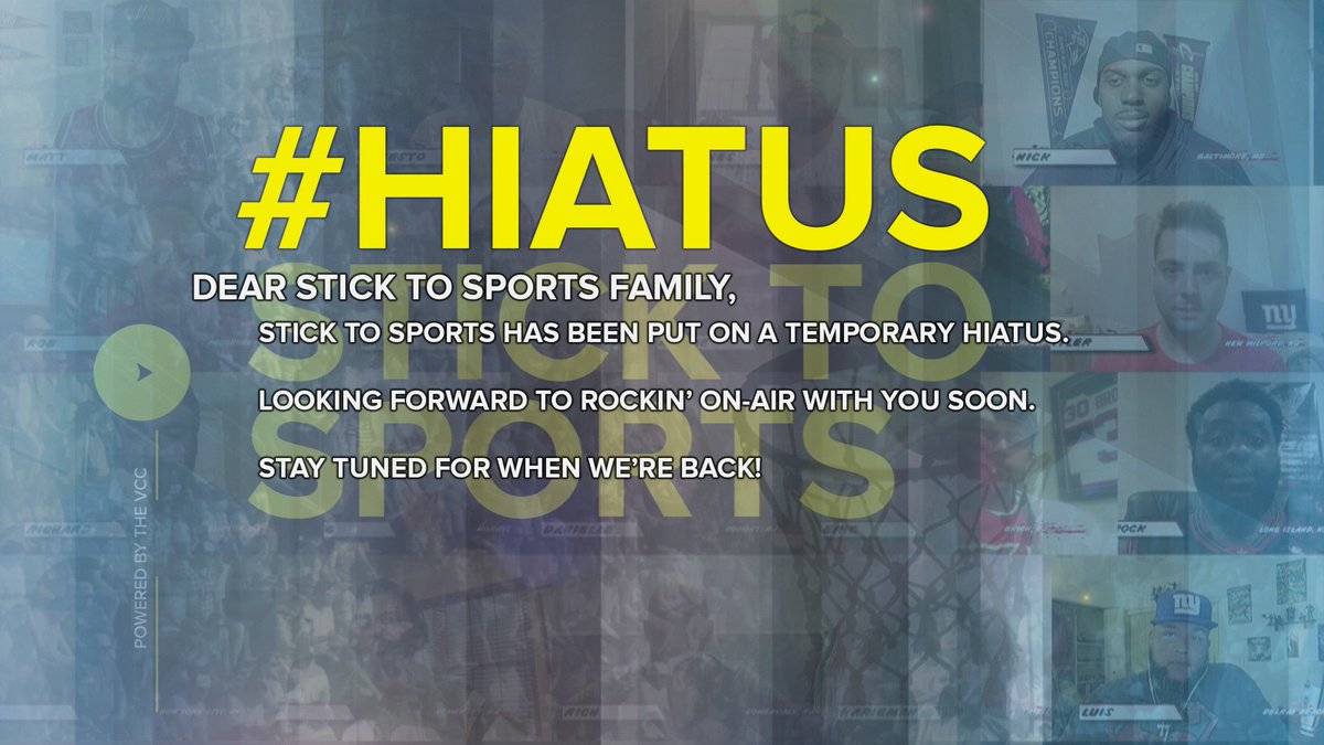 StickToSportsTV's tweet photo. You're ALL AWESOME! &amp; we're so proud of the community that has built Stick to Sports into the show it is today! 
Until further notice we will be on hiatus. Thank you all for your time and efforts in joining us Wed nights. We look forward to Rockin' with you on-air soon!! https://t.co/caDsSnN0TP