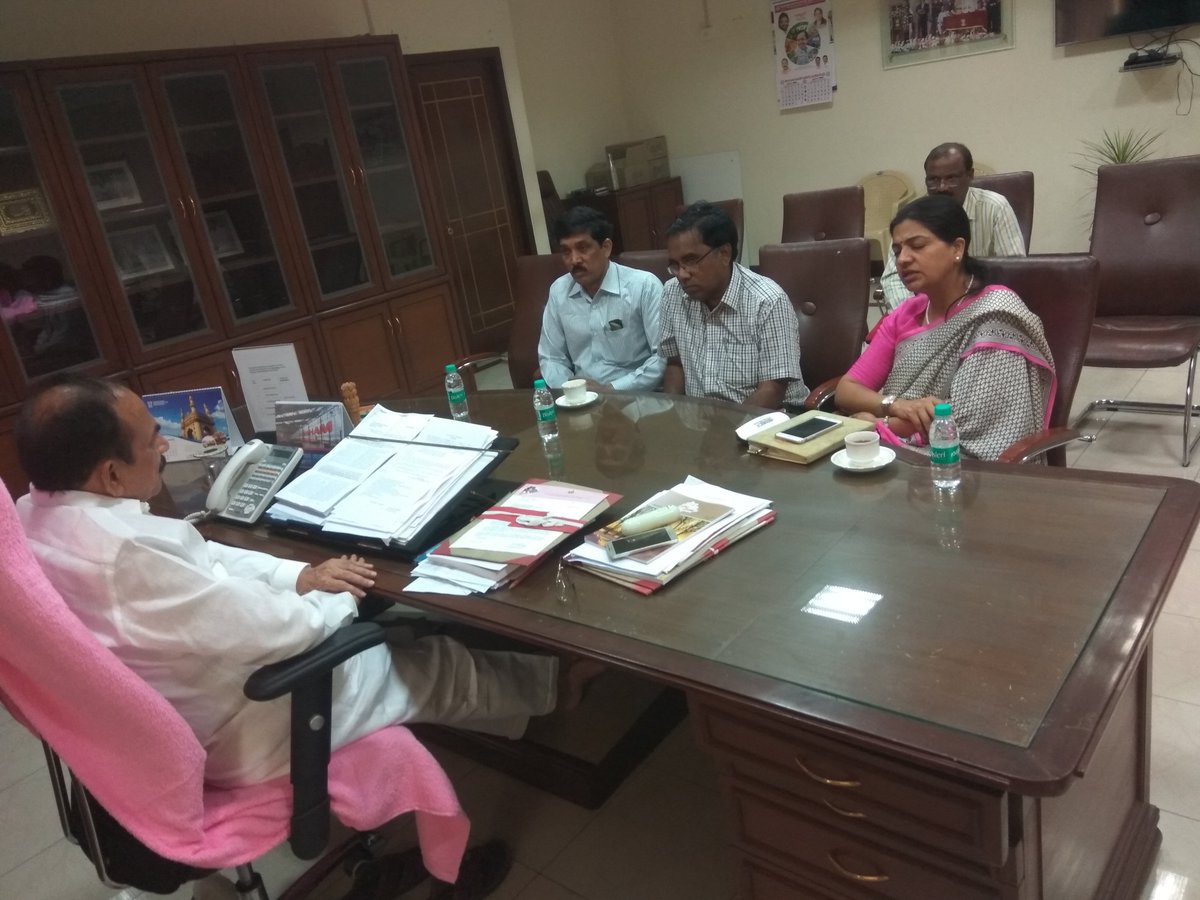 Held a review meeting with Hyderabad District collector, CPO and Health Department officials @ Secretariat on the status of Development works undertaken under MLC Funds, and Proposed to built a 100 Bedded new area Hospital @ Dabeerpura replacing present Govt. TB Hospital.