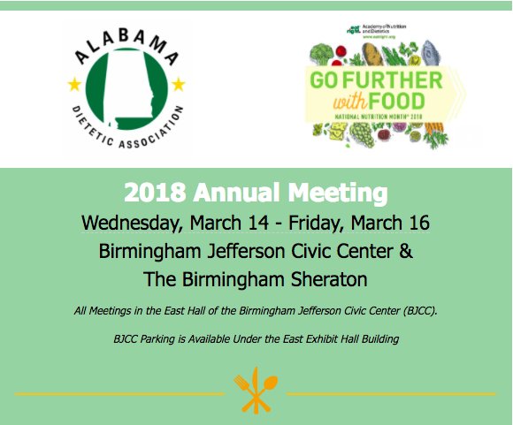 Hey ALDA RD's! Guess what time it is?! ALDA Conference time! Click the link below to register for this year's festivities. More info on keynote speakers coming soon! eatrightalabama.org/BookingRetriev…