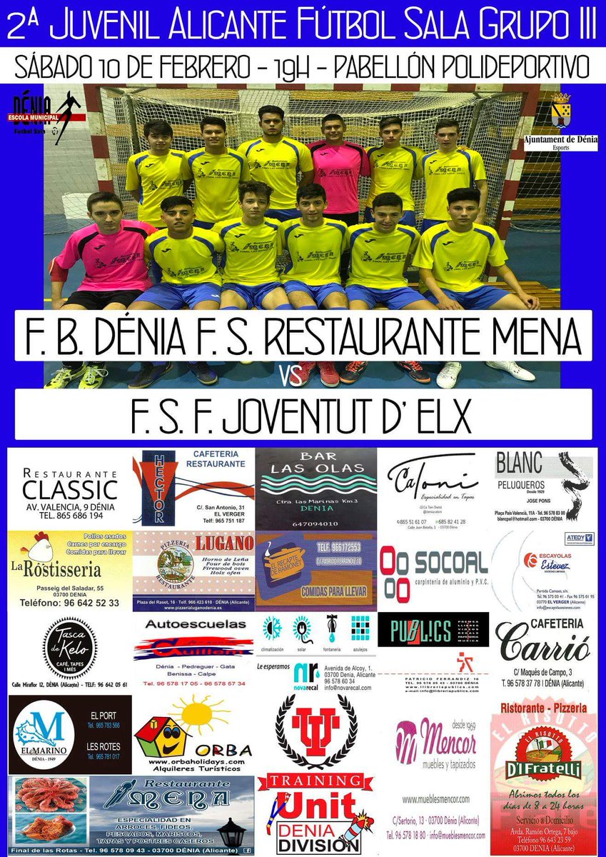 deniafutsal's tweet photo. Este sábado recibimos al líder. Primero contra segundo. Partidazo que no te puedes perder. https://t.co/7lkot0m3QY