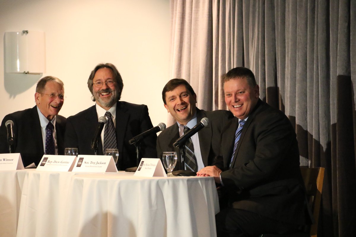MaineChamber's tweet photo. "Kudos to the #MaineChamber for organizing this event … a program meant to encourage conversation … collaboration, education, info &amp; understanding." 
FMI on our 2018 #Leadership Summit with key legislators &amp; board members across #Maine  https://t.co/7Epq976O0n @BangorChamber https://t.co/DK9RYxAUXU