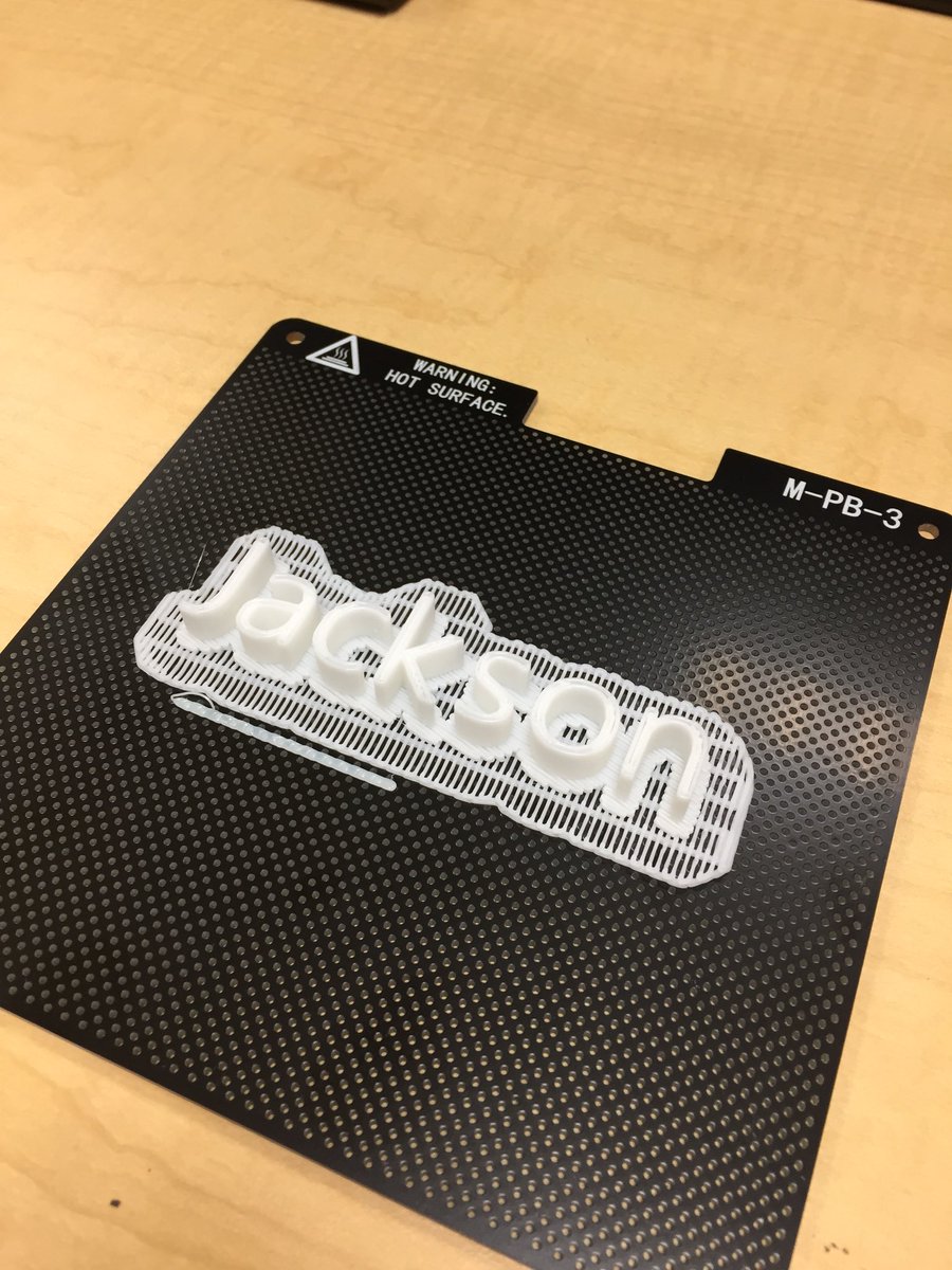 ShakoJacksonLC's tweet photo. #helloworld project for our Afinia 3D printer.  Excited for students to start designing.  @shakopeedlc #shakoedu #3Dprinting #educationforward https://t.co/DuCSUFoIUD