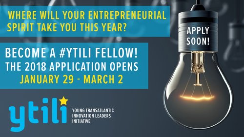 benoit_lips's tweet photo. The Young Transatlantic Innovation Leaders Initiative application is open! Will you be one of the 75 European entrepreneurs selected to participate in a 12-day U.S. program focused on taking your venture to the next level? https://t.co/uvEKadIYX7 #YTILI #Entrepreneurship #betech https://t.co/gojJxnqByV