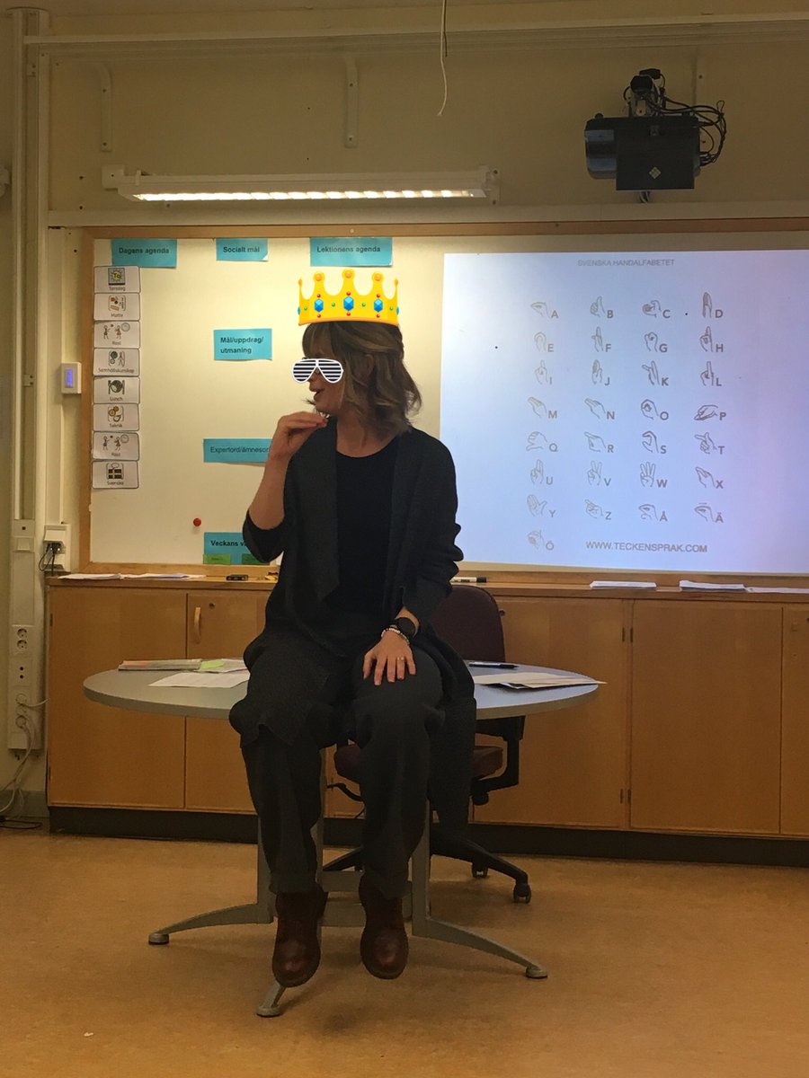 Väldigt roligt och bra Sis-pass idag med @AhlstrKarin #teckensomstöd @stenkulaskolan