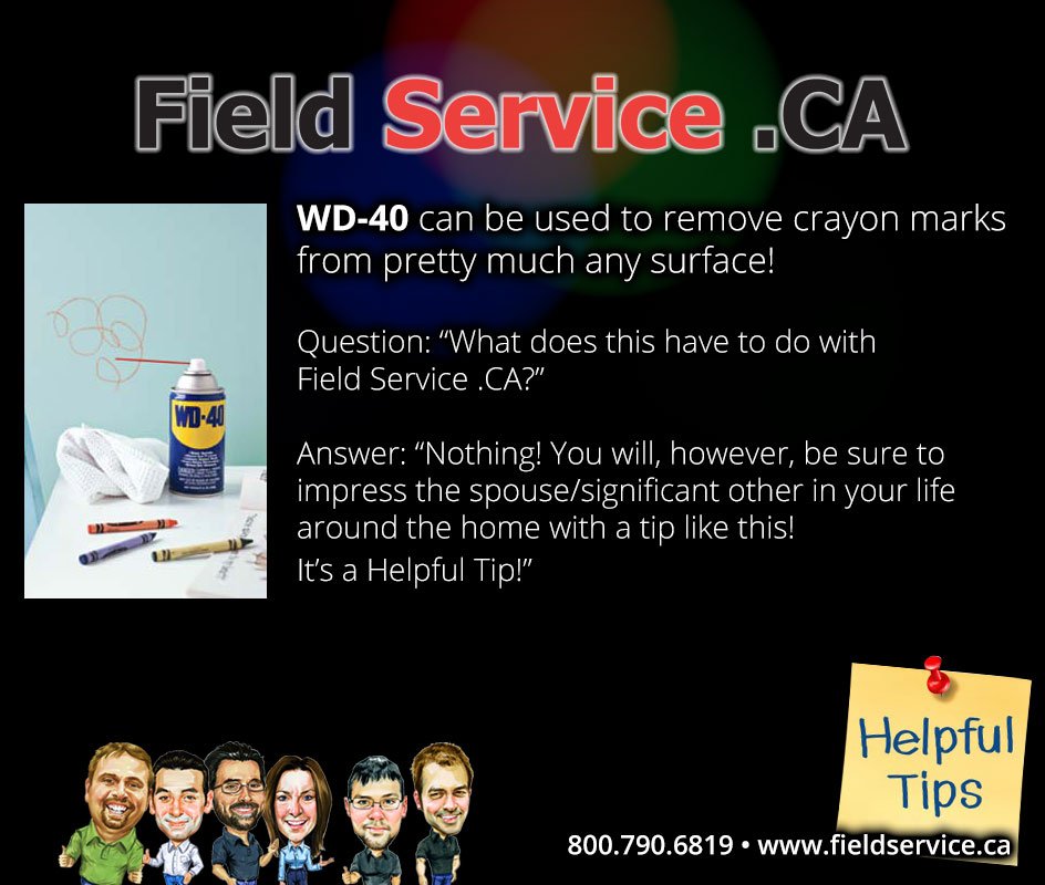 fieldserviceca's tweet photo. A Helpful Tip! https://t.co/GEgA05TDJs