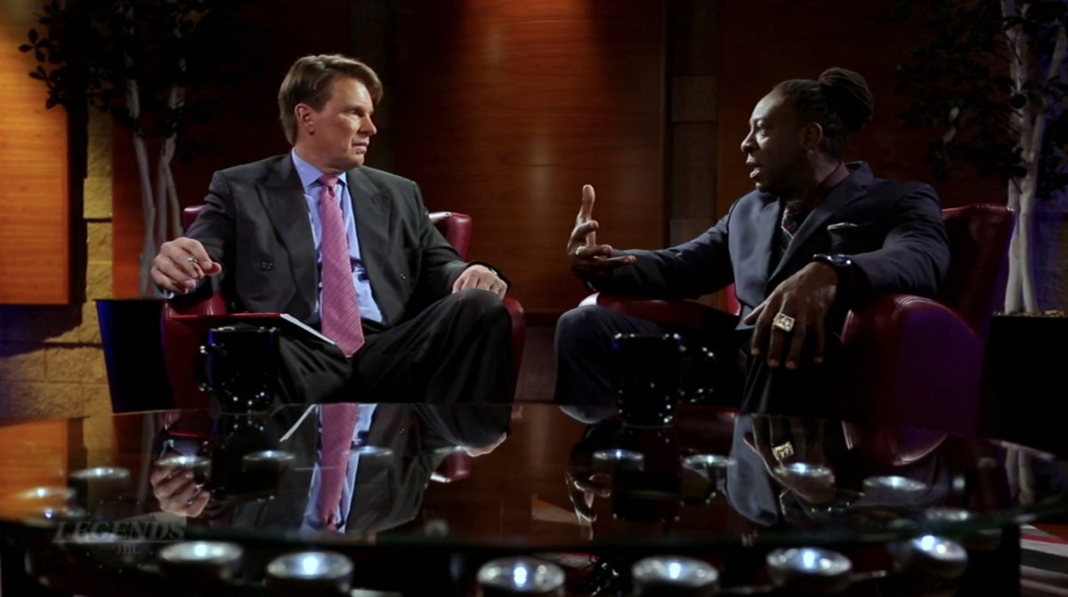 ClubWWE's tweet photo. Sit down with @BookerT5x and @JCLayfield on this edition of #LegendsWithJBL RIGHT NOW only on the award-winning @WWENetwork! https://t.co/qXdj8v3Ft5 https://t.co/i5DYOSZEws