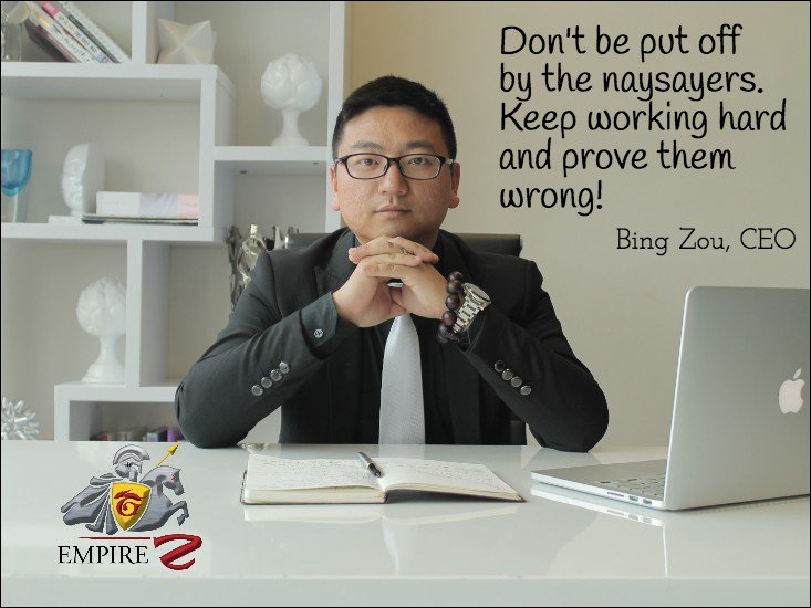 EmpireZ_Inc's tweet photo. Quote of the week from our CEO, Bing Zou. #quotes #motivation #EmpireZ https://t.co/3aGiMjHIaI