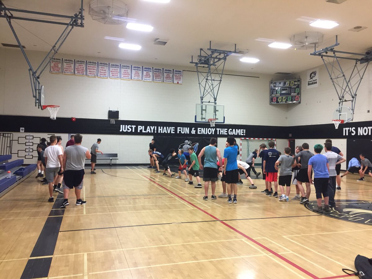 First day of football academy. 40 strong. #HuskyPride