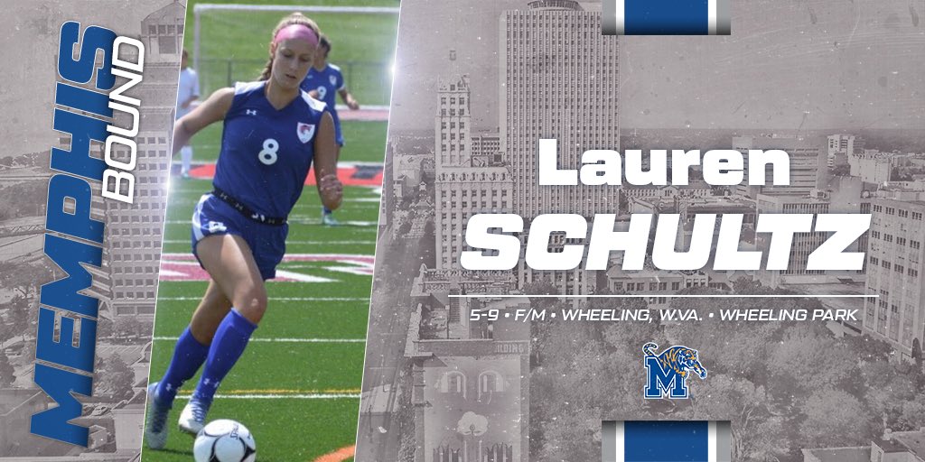 MemphisWSoccer's tweet photo. Join us in welcoming Lauren Schultz from Wheeling, WV! Welcome to the #TigerFam! #GoTigersGo https://t.co/YORNyfwmee