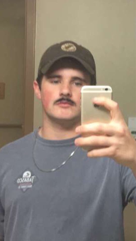 UASigmaChi's tweet photo. First Member of the Week of 2018 goes to.... Ben Hagaman! Congrats Ben and get the stache ready for the Hog Pen! https://t.co/ROeFlmLIyu